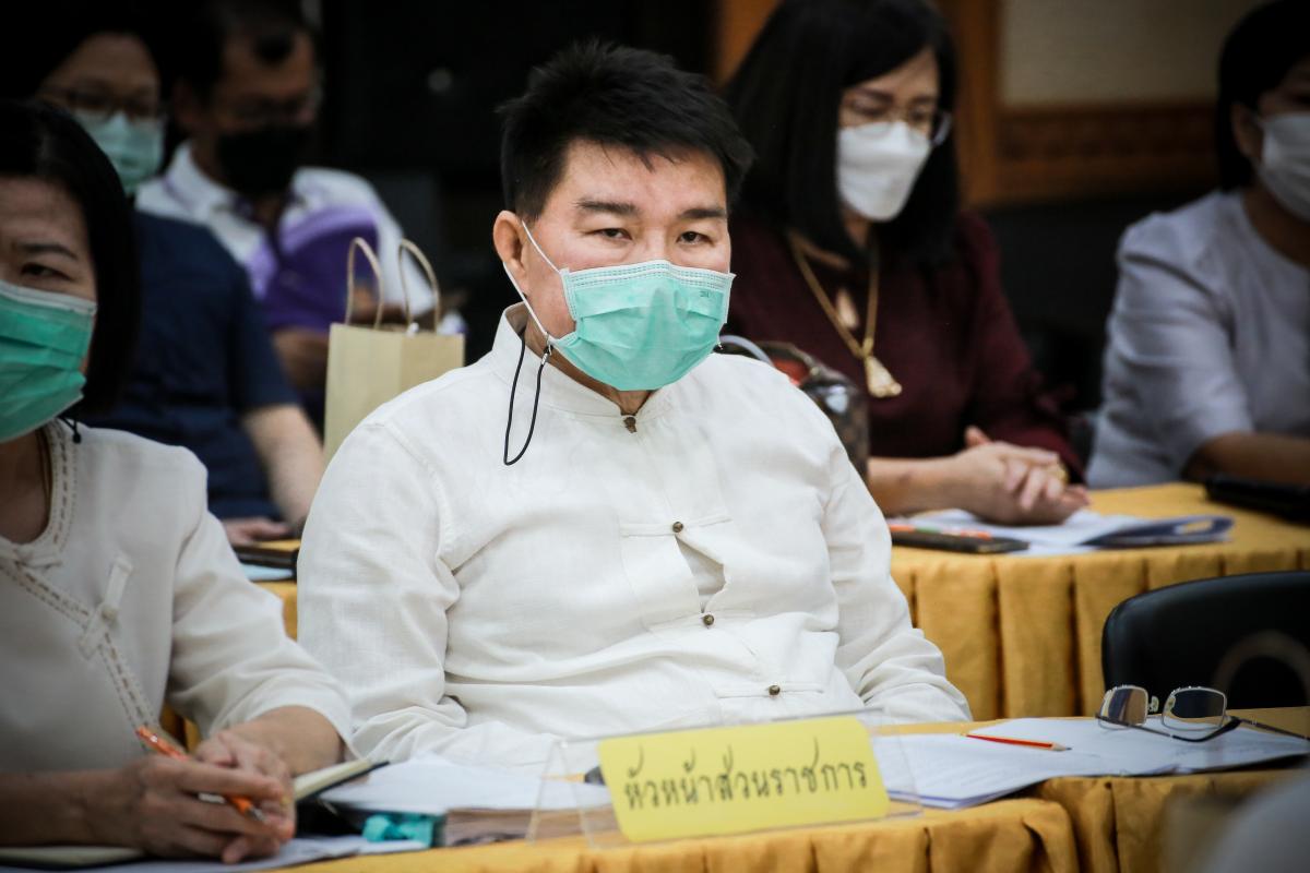 นายกองค์การบริหารส่วนจังหวัดตาก พร้อมทั้งคณะผู้บริหารและเจ้าหน้าที่ที่เกี่ยวข้อง ประชุมหารือแนวทางการผลักดันงบประมาณปี 2566