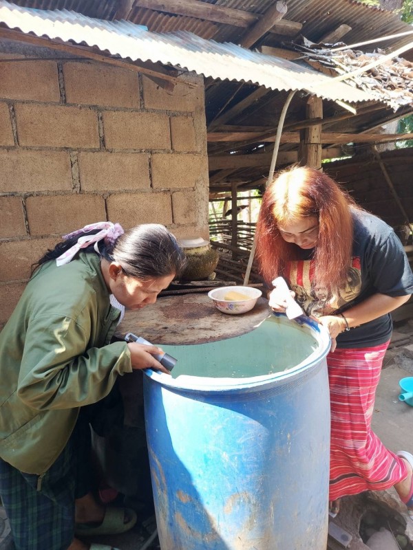 8-9/1/68 รพ.สต.บ้านสันป่าไร่ร่วมกับอาสาสมัครสาธารณสุขหมู่ที่2,3,5,6และ7 สำรวจและทำลายแหล่งเพาะพันธ์ลูกน้ำยุงลาย รอบที่ 1 เดือนมกราคม 2568