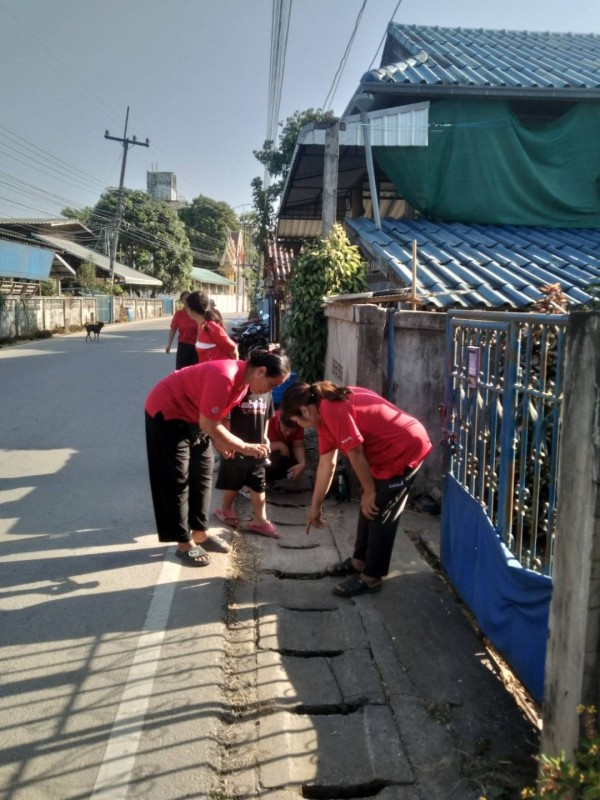 8-9/1/68 รพ.สต.บ้านสันป่าไร่ร่วมกับอาสาสมัครสาธารณสุขหมู่ที่2,3,5,6และ7 สำรวจและทำลายแหล่งเพาะพันธ์ลูกน้ำยุงลาย รอบที่ 1 เดือนมกราคม 2568