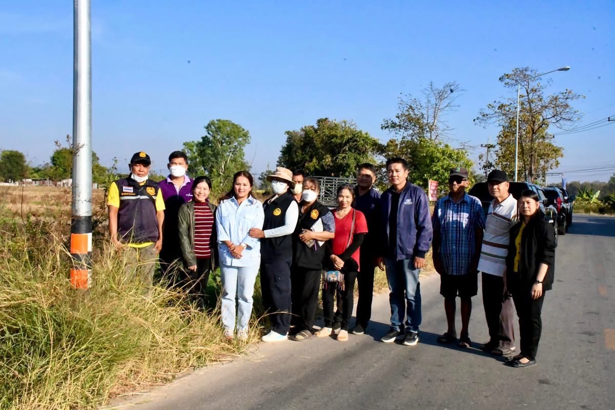 นายก อบจ.ตาก ลงพื้นที่สำรวจไฟฟ้า ในพื้นที่ ต.ท่าสายลวด อ.แม่สอด จ.ตาก
