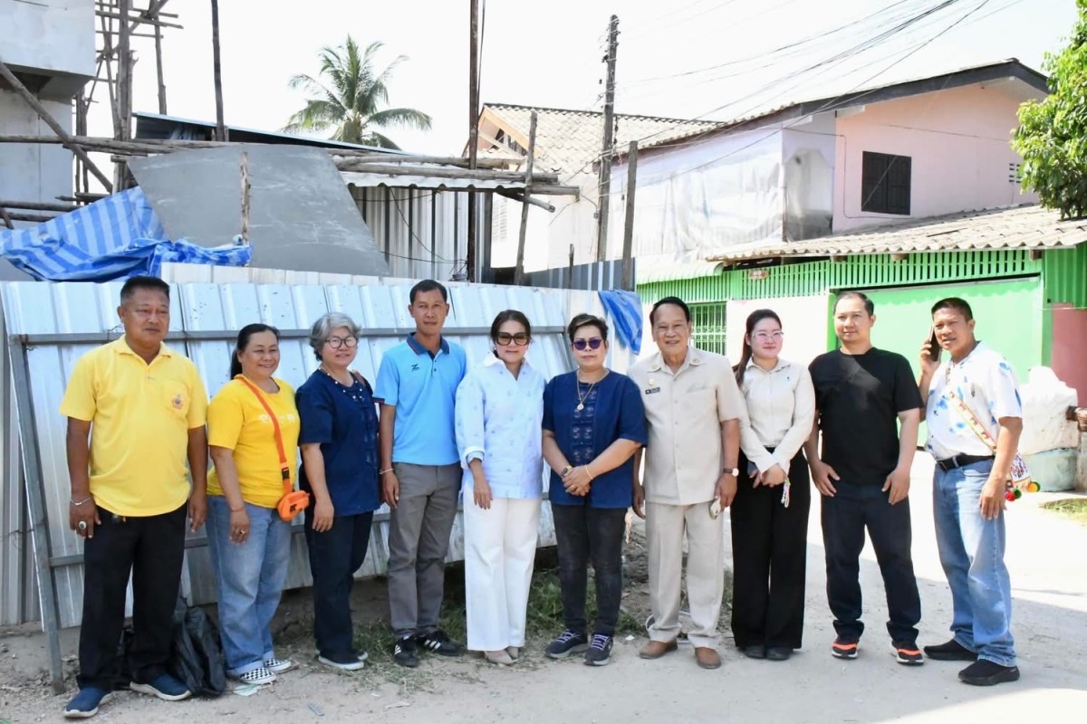 นายก อบจ.ตาก ลงพื้นที่สำรวจบริเวณคลองสาธารณะหน้ามัสยิดมูจาฮีริน ชุมชนอิสลาม) อ.แม่สอด จ.ตาก