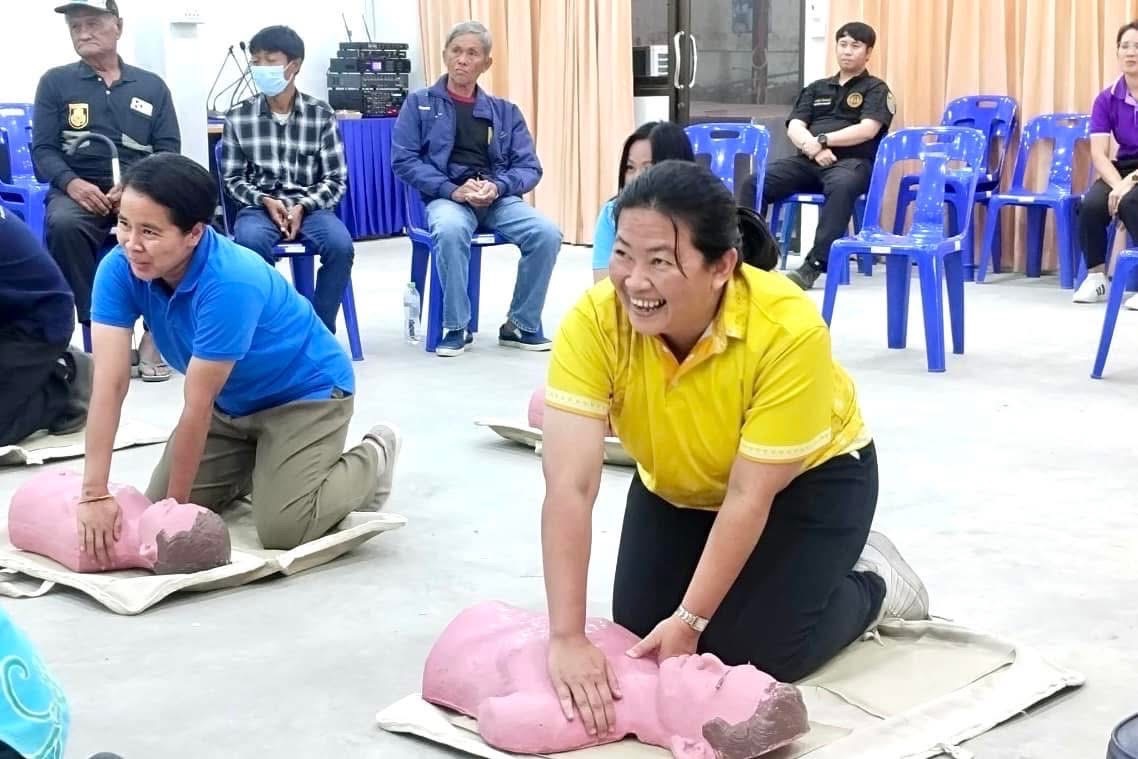 ฝ่ายป้องกันและบรรเทาสาธารณภัย อบจ.ตาก สนับสนุนวิทยากรโครงการ "ตะโกน โยน ยื่น"