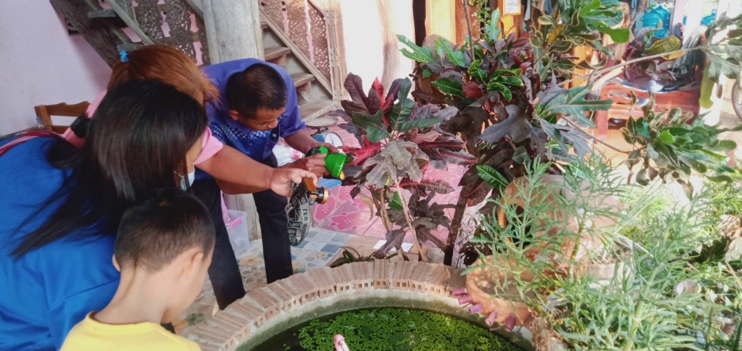 18/3/68 รพ.สต.บ้านสันป่าไร่ร่วมกับอาสาสมัครสาธารณสุข หมู่ที่2,3,5,6และ7 สำรวจและทำลายแหล่งเพาะพันธ์ลูกน้ำยุงลาย รอบที่ 2 ประจำเดือน มีนาคม 68