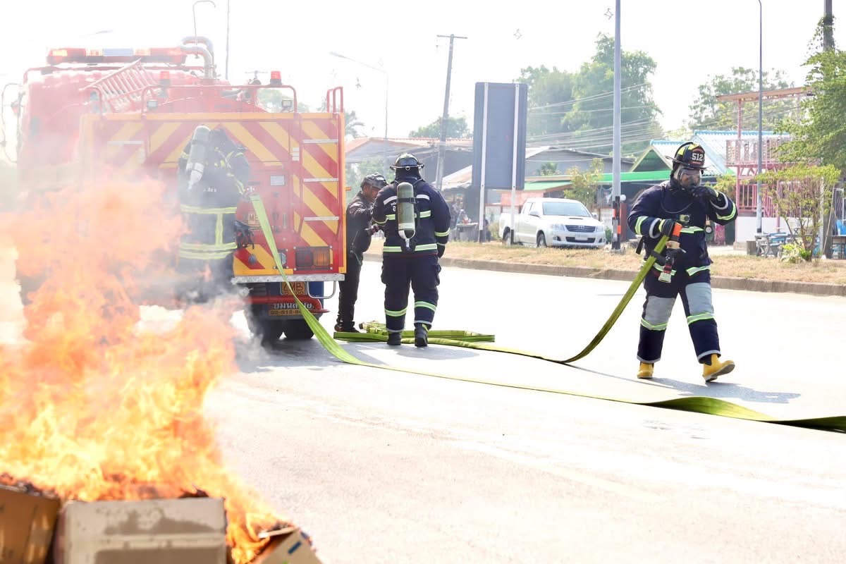 ซักซ้อม แผนช่วยเหลืออุบัติเหตุฉุกเฉิน