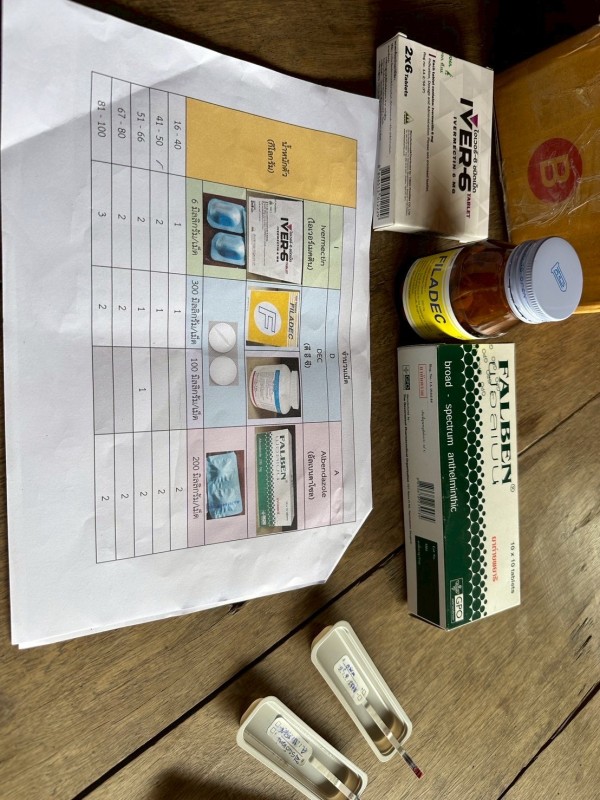 11 เมษายน 2568 นายกัณตพงศ์ ฉลากมงคล ผู้ช่วยเจ้าหน้าที่สาธารณสุขและน.ส.รุจิพร กุลธรรมอนุตระ พนักงานบริการ ประจำสสช.บ้านห้วยกระทิง ร่วมกับทีมศูนย์ควบคุมโรคติดต่อนำโดยแมลงแม่สอด หน่วยควบคุมโรคติดต่อนำโดยแมลง แม่จะเรา สสอ.แม่ระมาด รพ.แม่ระมาดและอสม.ม.6 บ้านห้