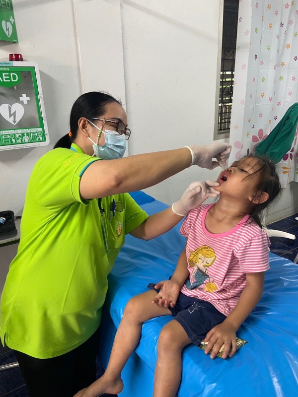 14 พ.ค.68 รพ.สต.บ้านสันป่าไร่ ฉีดวัคซีนเด็ก อายุ 2 เดือน ถึง 4 ปี จำนวน 38 ราย และ ตรวจสุขภาพช่องปาก,เคลือบฟลูออไรด์,ให้ทันตสุขศึกษาแก่ผู้ปกครองเด็ก,เจาะเลือดตรวจhct,จ่ายยา para syr , ferrous syr