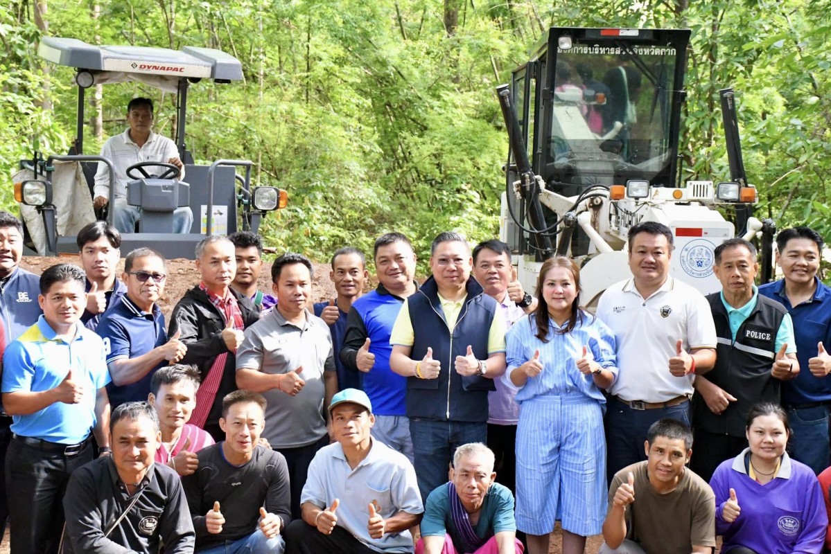 “นายกจอย” นางอัจฉรา ทวีเกื้อกูลกิจ นายกองค์การบริหารส่วนจังหวัดตาก นำทีมสำนักช่างองค์การบริหารส่วนจังหวัดตาก ลงพื้นที่ ตำบลแม่ละมุ้ง อำเภออุ้มผาง จังหวัดตาก