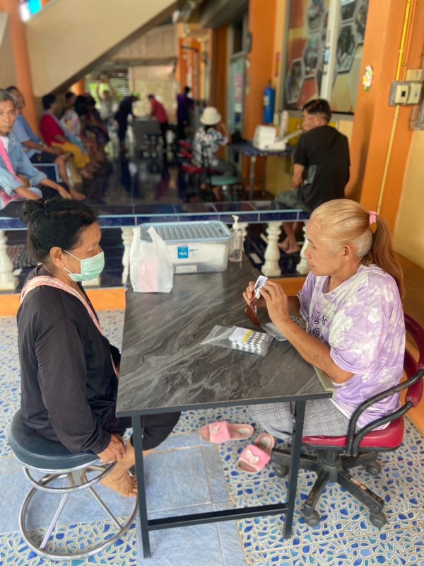 27 พ.ค.68 รพ.สต.บ้านสันป่าไร่ ทำกิจกรรมกลุ่มแลกเปลี่ยนเรียนรู้พร้อมจ่ายยาให้แก่ผู้ป่วยโรคความดันโลหิตสูง(กลุ่มที่ 3) จำนวน 48 ราย , นับจำนวนยา และ ทบทวนความเข้าใจการทานยาก่อนกลับบ้าน