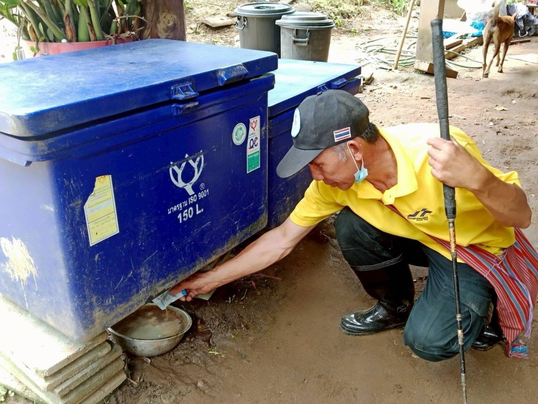 8 มิถุนายน 2568 รพ.สต.บ้านสันป่าไร่ร่วมกับอาสาสมัครสาธารณสุขหมู่ที่2,3,5,6และ7 ผู้นำชุมชน และจิตอาสา รณรงค์สำรวจและทำลายแหล่งเพาะพันธ์ลูกน้ำยุลาย จำนวน 697 หลังคาเรือน ภาชนะทั้งหมด 4460 ชิ้น พบลูกน้ำ 186 ชิ้น ภาชนะที่พบลูกน้ำยุงลายทำลายโดยการเทน้ำทิ้ง