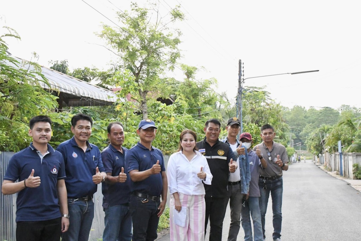 นายกจอย (นายก อบจ.ตาก) ลงพื้นที่ตรวจติดตามโครงการปรับปรุงถนน อ.แม่สอด จ.ตาก