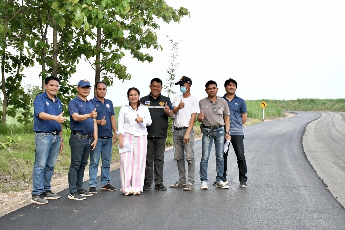 นายกจอย (นายก อบจ.ตาก) ลงพื้นที่ตรวจติดตามโครงการปรับปรุงถนน อ.แม่สอด จ.ตาก
