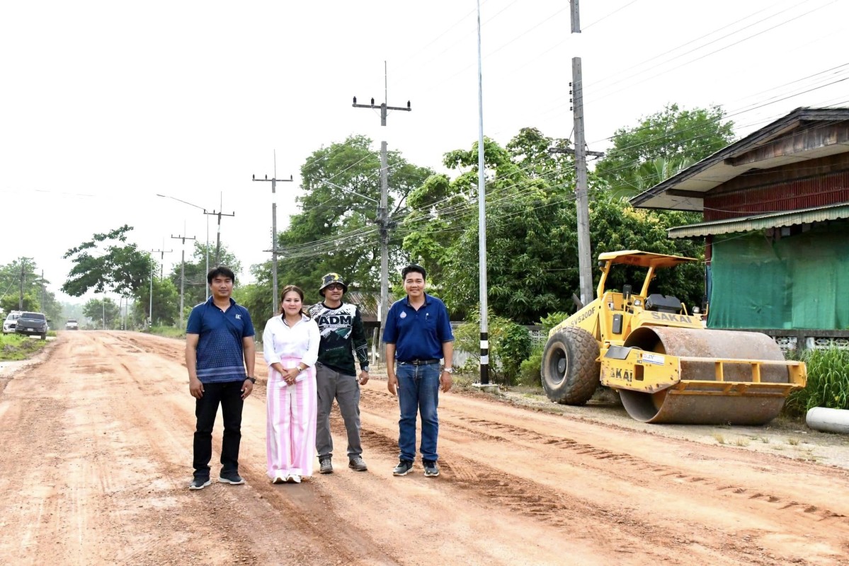  นายกจอย (นายก อบจ.ตาก) ลงพื้นที่ตรวจติดตามโครงการปรับปรุงถนน อ.แม่สอด - อ.แม่ระมาด จ.ตาก