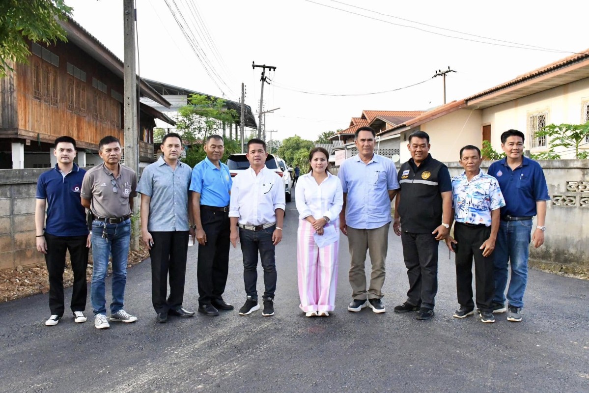  นายกจอย (นายก อบจ.ตาก) ลงพื้นที่ตรวจติดตามโครงการปรับปรุงถนน อ.แม่สอด - อ.แม่ระมาด จ.ตาก