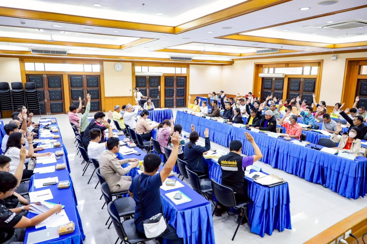 นายกจอย นายก อบจ.ตาก เป็นประธานการประชุมคณะกรรมการพัฒนาองค์การบริหารส่วนจังหวัดตาก ครั้งที่ 1/2568