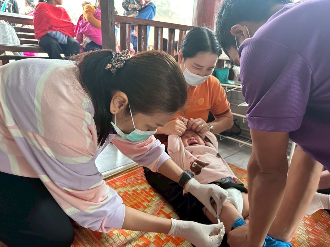 8 ก.ค.68 รพ.สต.บ้านสันป่าไร่ ออกหน่วยฉีดวัคซีนเด็ก เขต สสช.ห้วยกระทิง จำนวน 22 ราย