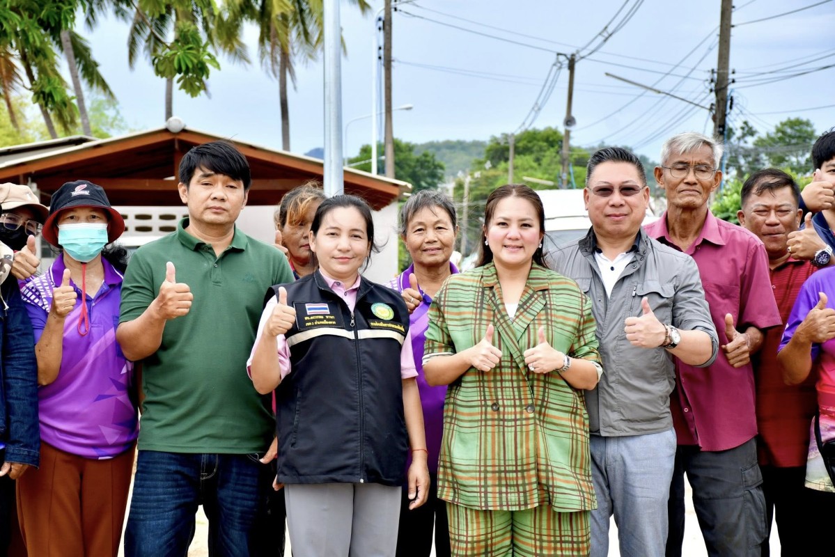 นายกจอย (นายก อบจ.ตาก) ตรวจติดตามโครงการถนนปลอดภัย อ.เมืองตาก เชื่อม อ.บ้านตาก งบประมาณ 488,900 บาท 