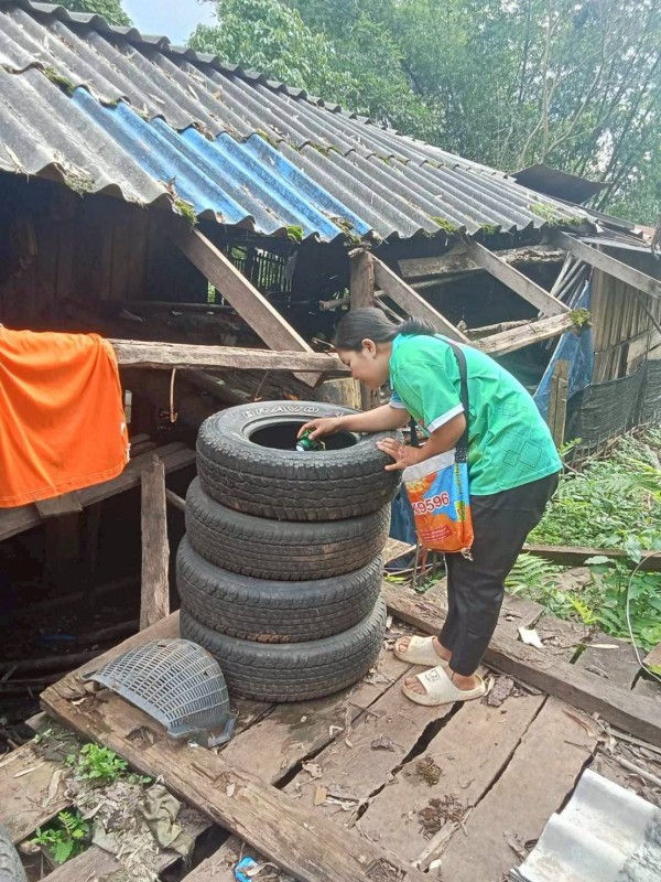 18 กันยายน 2568 นางอัจฉรา ทวีเกื้อกูลกิจ นายกองค์การบริหารส่วนจังหวัดตาก มอบหมายให้ รพ.สต.บ้านสันป่าไร่ ร่วมกับ อาสาสมัครสาธารณสุข หมู่ที่ 2,3,5,6และ7 รณรงค์สำรวจและทำลายแหล่งเพาะพันธ์ลูกน้ำยุงลาย รอบที่ 2 เดือน กันยายน 2568