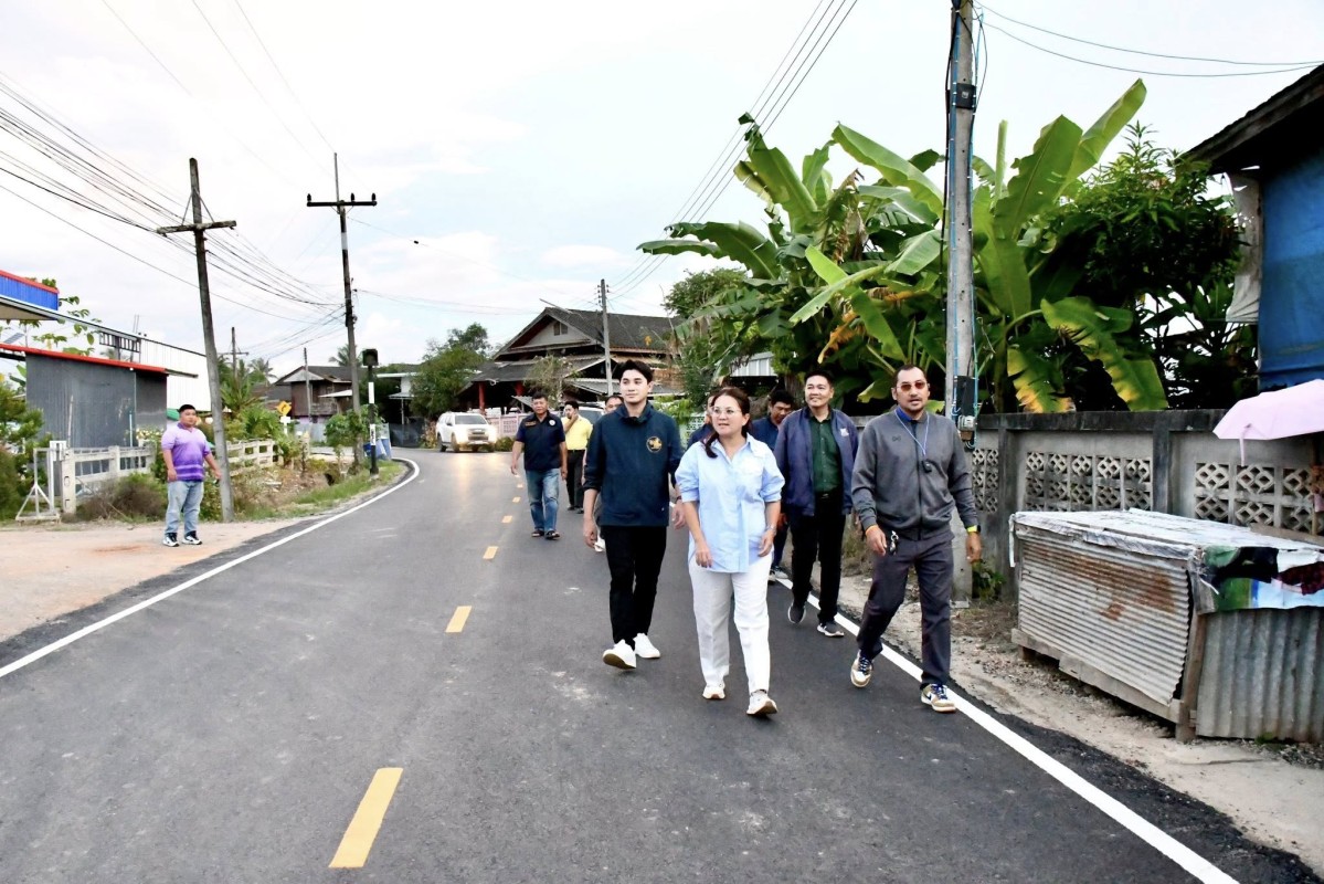 นายกจอย (นายกอบจ.ตาก) ตรวจติดตามโครงการปรับปรุงถนน บ้านแม่กุหลวง - บ้านผารู อ.แม่สอด งบประมาณ 2,702,000 บาท 