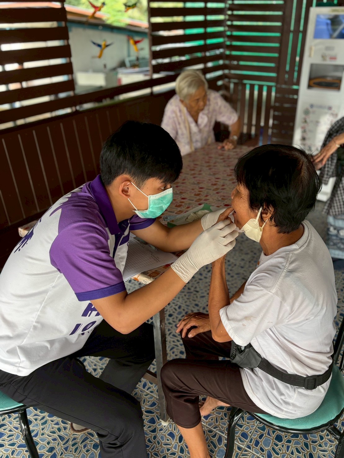 14 ต.ค.68 เวลา 08.00 น.รพ.สต.บ้านสันป่าไร่ ให้บริการเจาะเลือด screening lab (ประจำปี) , ตรวจ HCT (ความเข้มข้นของเลือด) , ตรวจสุขภาพช่องปาก , วัดความดันโลหิต , วัดรอบเอว , ชั่งน้ำหนัก , วัดส่วนสูง , ตรวจ EKG(คลื่นไฟฟ้าหัวใจ) , ตรวจ albumin urine (ปัสสาวะ) 