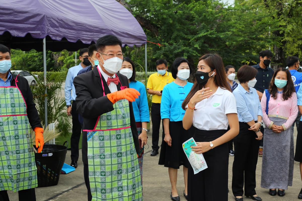 นายกองค์การบริหารส่วนจังหวัดตาก เป็นประธานในพิธีเปิดโครงการบริหารจัดการขยะมูลฝอยรวมและของเสียอันตรายชุมชน ประจำปีงบประมาณ พ.ศ. 2565