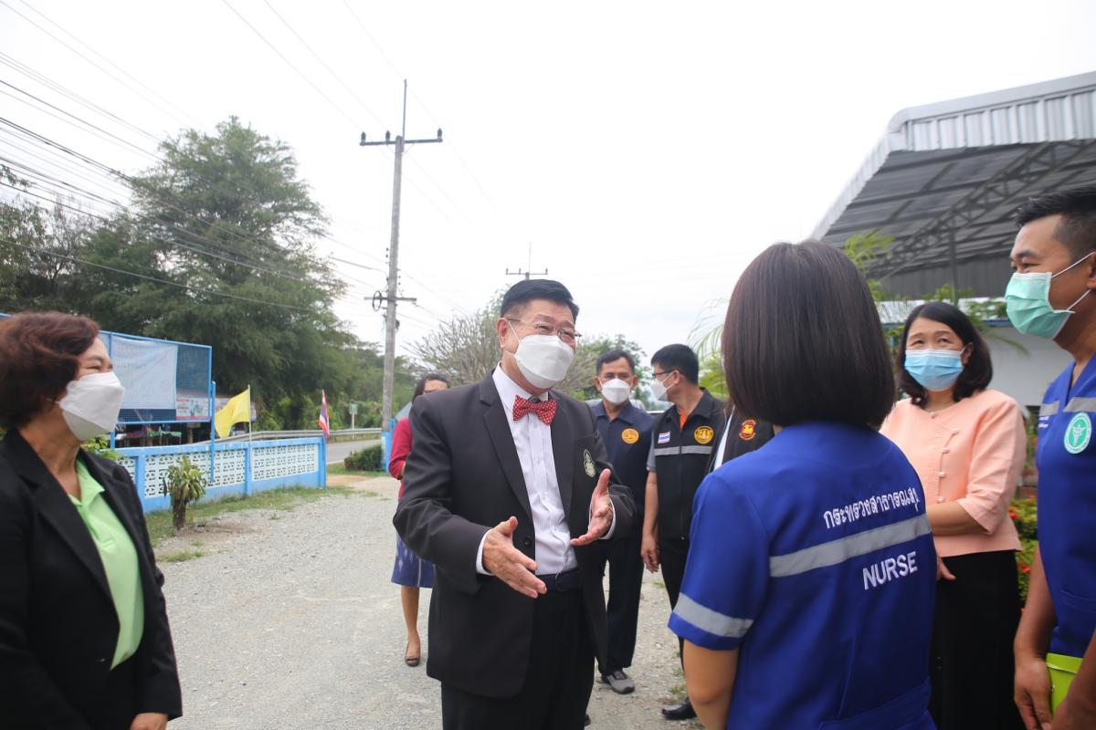 นายก อบจ.ตาก ลงพื้นที่ตรวจเยี่ยมและให้กำลังใจเจ้าหน้าที่ผู้ปฏิบัติงาน ณ โรงพยาบาลส่งเสริมสุขภาพตำบลบ้านปากห้วยไม้งาม อำเภอเมืองตาก จังหวัดตาก 