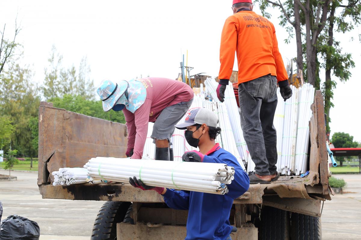 นายกองค์การบริหารส่วนจังหวัดตาก เป็นประธานในพิธีเปิดโครงการบริหารจัดการขยะมูลฝอยรวมและของเสียอันตรายชุมชน ประจำปีงบประมาณ พ.ศ. 2565