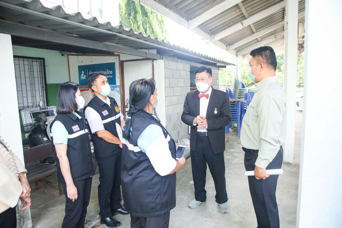 นายกองค์การบริหารส่วนจังหวัดตาก พร้อมด้วย คณะผู้บริหารและเจ้าหน้าที่ องค์การบริหารส่วนจังหวัดตาก ลงพื้นที่ตรวจเยี่ยมและให้กำลังใจเจ้าหน้าที่ผู้ปฏิบัติงาน ตามแผนการตรวจเยี่ยมพื้นที่ สถานีอนามัยเฉลิมพระเกียรติฯ และโรงพยาบาลส่งเสริมสุขภาพตำบล
