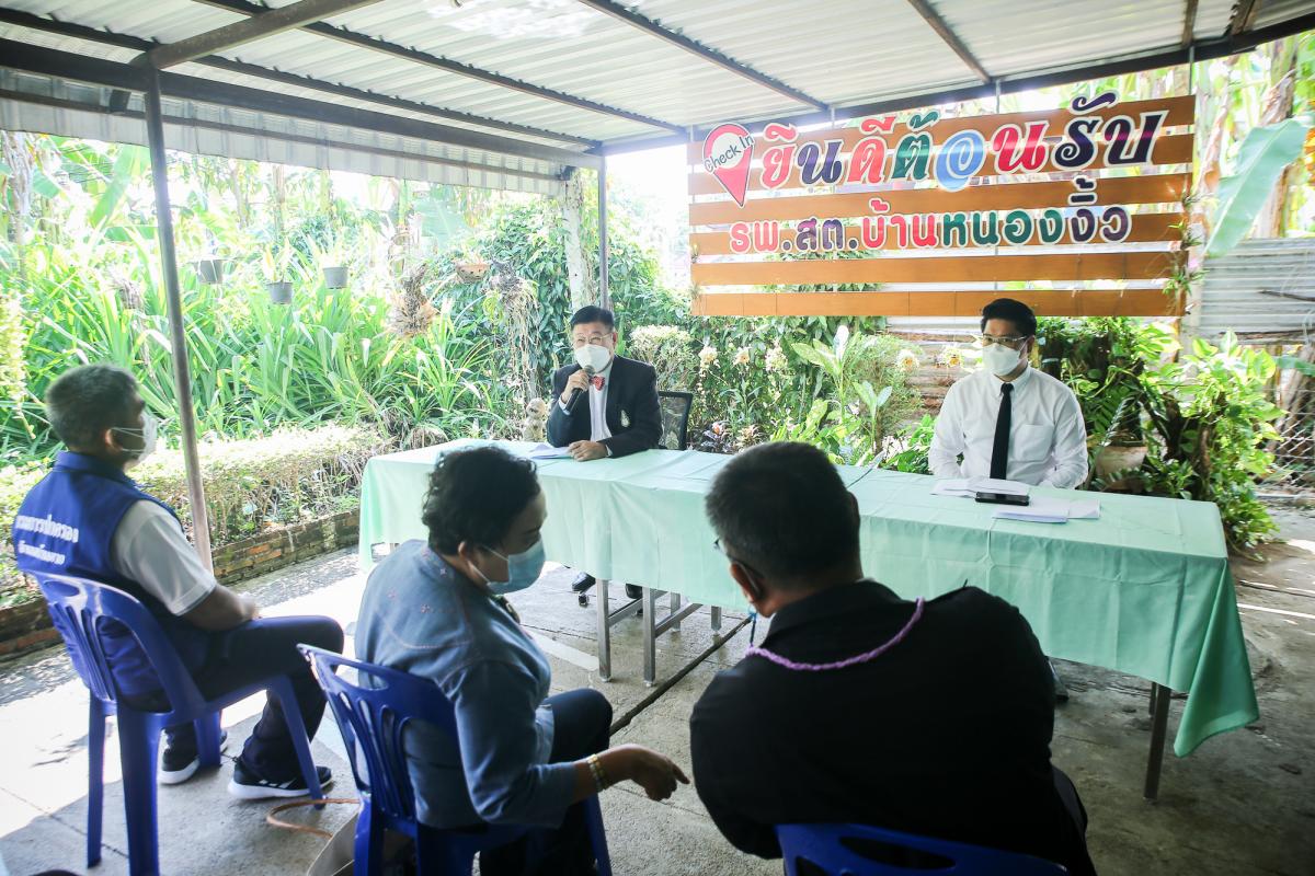 นายก อบจ.ตาก ลงพื้นที่ตรวจเยี่ยมและให้กำลังใจเจ้าหน้าที่ผู้ปฏิบัติงาน ณ โรงพยาบาลส่งเสริมสุขภาพตำบลสมอโคน และโรงพยาบาลส่งเสริมสุขภาพตำบลบ้านหนองงิ้ว อำเภอบ้านตาก จังหวัดตาก