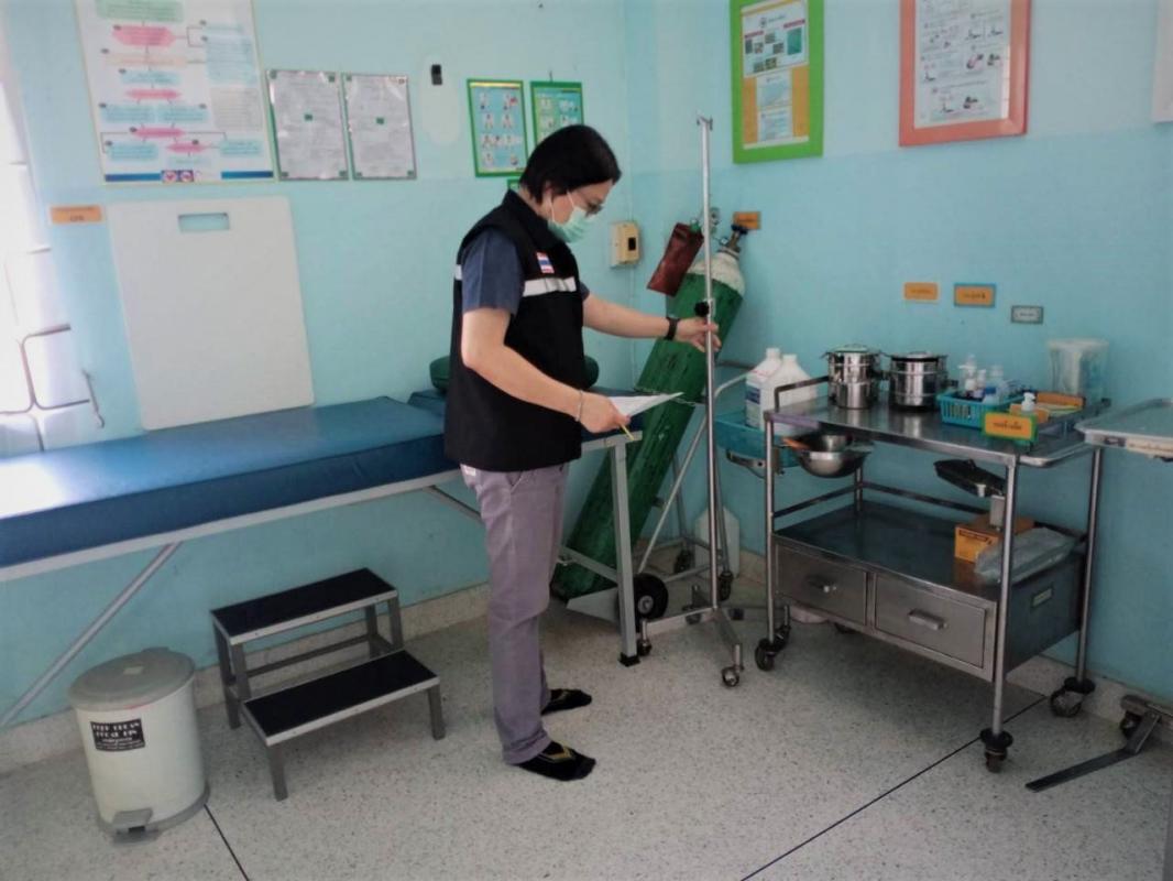 ดำเนินการลงพื้นที่สำรวจทรัพย์สิน คุรุภัณฑ์ ที่ดิน และสิ่งปลูกสร้างของโรงพยาบาลส่งเสริมสุขภาพตำบลแม่เชียงราย อำเภอสามเงา