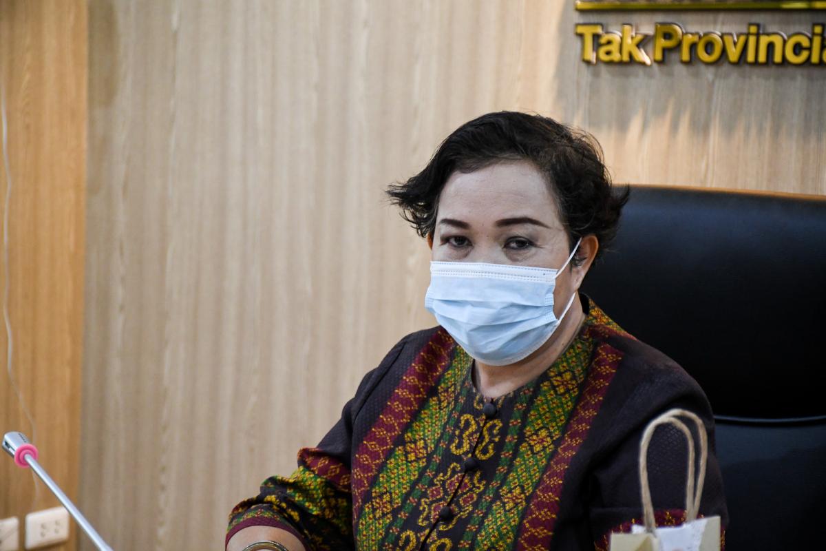 นางสาวเปรมกมล ธีโรภาส ปลัดองค์การบริหารส่วนจังหวัดตากเป็นประธานการประชุมคณะกรรมการสนับสนุนการจัดทำแผนพัฒนาองค์การบริหารส่วนจังหวัดตาก ครั้งที่ 1/2565