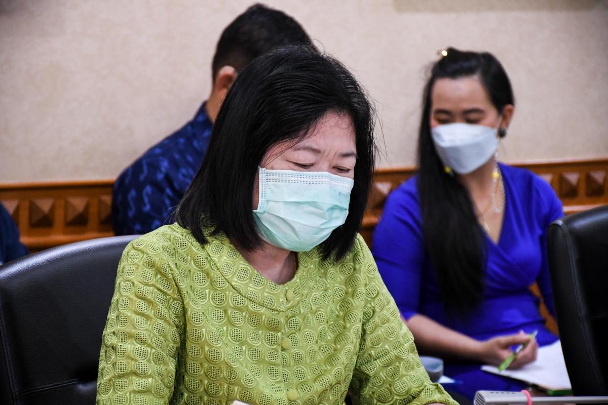 นางสาวเปรมกมล ธีโรภาส ปลัดองค์การบริหารส่วนจังหวัดตากเป็นประธานการประชุมคณะกรรมการสนับสนุนการจัดทำแผนพัฒนาองค์การบริหารส่วนจังหวัดตาก ครั้งที่ 1/2565