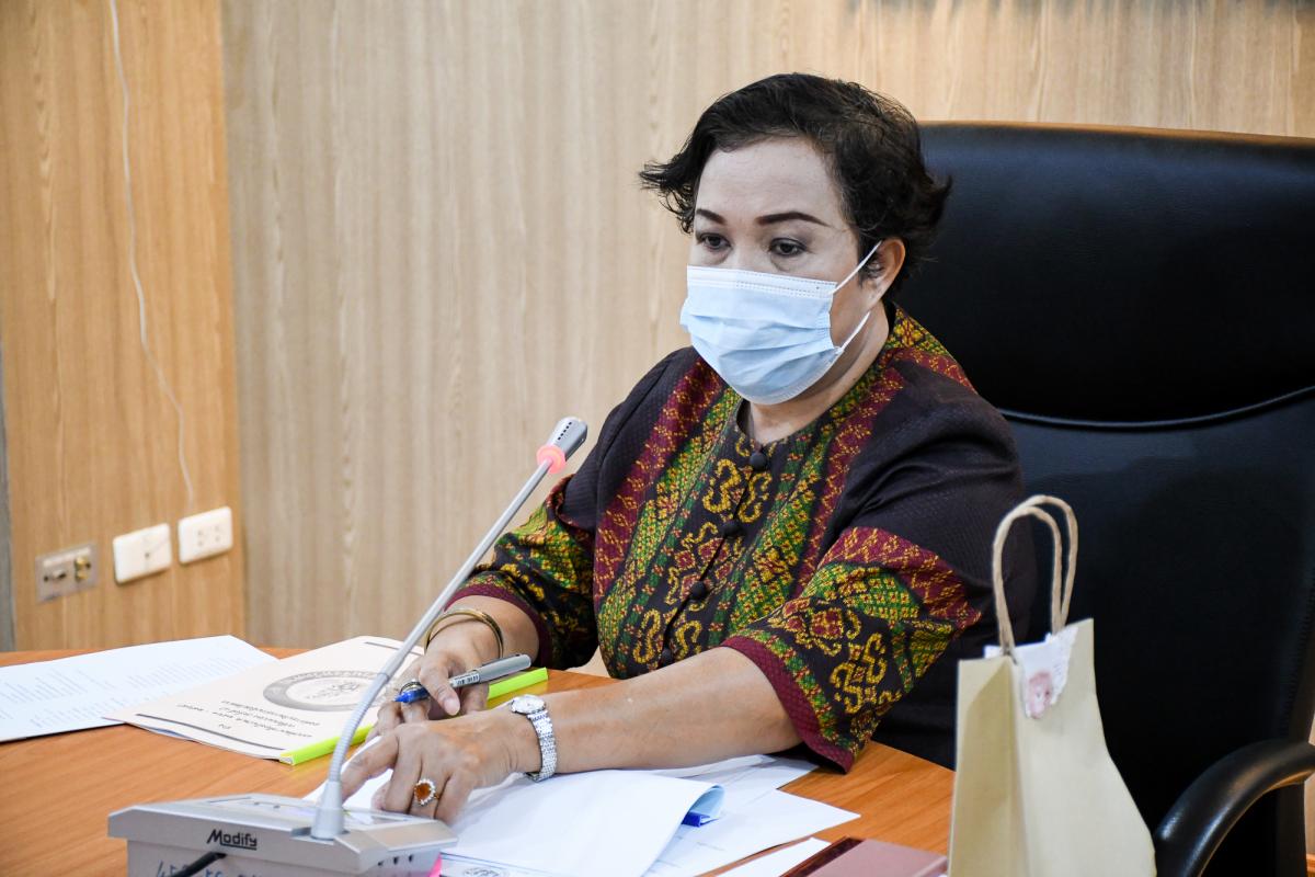 นางสาวเปรมกมล ธีโรภาส ปลัดองค์การบริหารส่วนจังหวัดตากเป็นประธานการประชุมคณะกรรมการสนับสนุนการจัดทำแผนพัฒนาองค์การบริหารส่วนจังหวัดตาก ครั้งที่ 1/2565