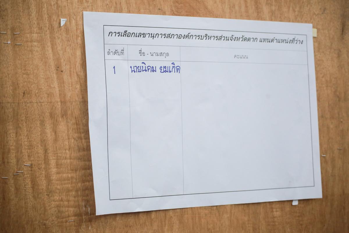 ประชุมสภาองค์การบริหารส่วนจังหวัดตาก สมัยสามัญ สมัยที่ 1 ครั้งที่ 2 ประจำปี 2565