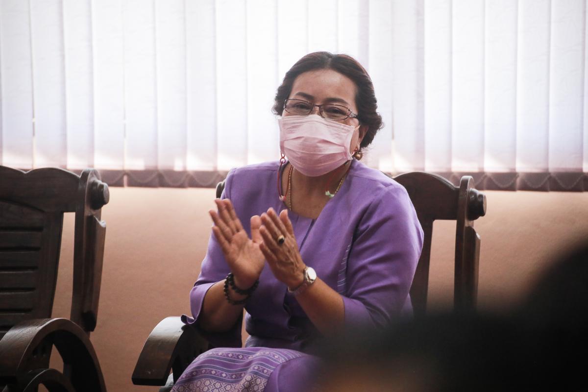 เป็นประธานในพิธีเปิดโครงการฝึกอบรมเสริมสร้างครอบครัวเข้มแข็งของสตรีและบุคคลในครอบครัว ประจำปีงบประมาณ พ.ศ. 2565 รุ่นที่ 3