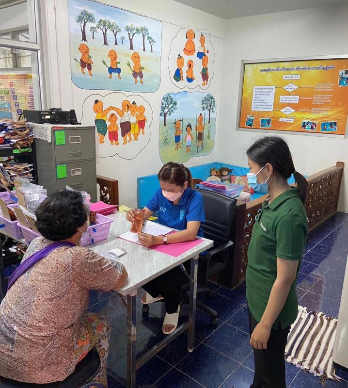 รพ.สต.บ้านสันป่าไร่ จ่ายยา pt NCD กลุ่ม 1 (DM)