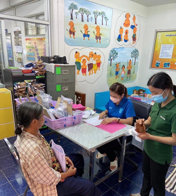 รพ.สต.บ้านสันป่าไร่ จ่ายยา pt NCD กลุ่ม 1 (DM)