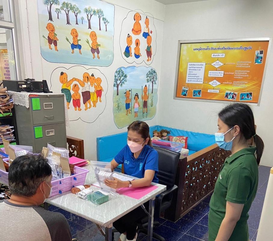 รพ.สต.บ้านสันป่าไร่ จ่ายยา pt NCD กลุ่ม 1 (DM)