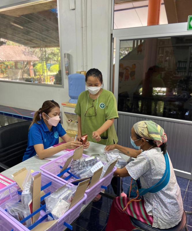 รพ.สต.บ้านสันป่าไร่ จ่ายยา pt NCD กลุ่ม 1 (DM)