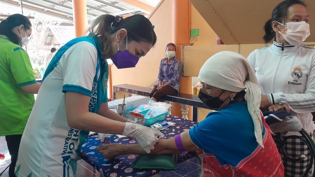 15/3/66 รพ.สต.บ้านสันป่าไร่ เจาะเลือด pt NCD กลุ่ม 3 (HT) และกลุ่มสงสัยป่วย DM รวม 32 ราย