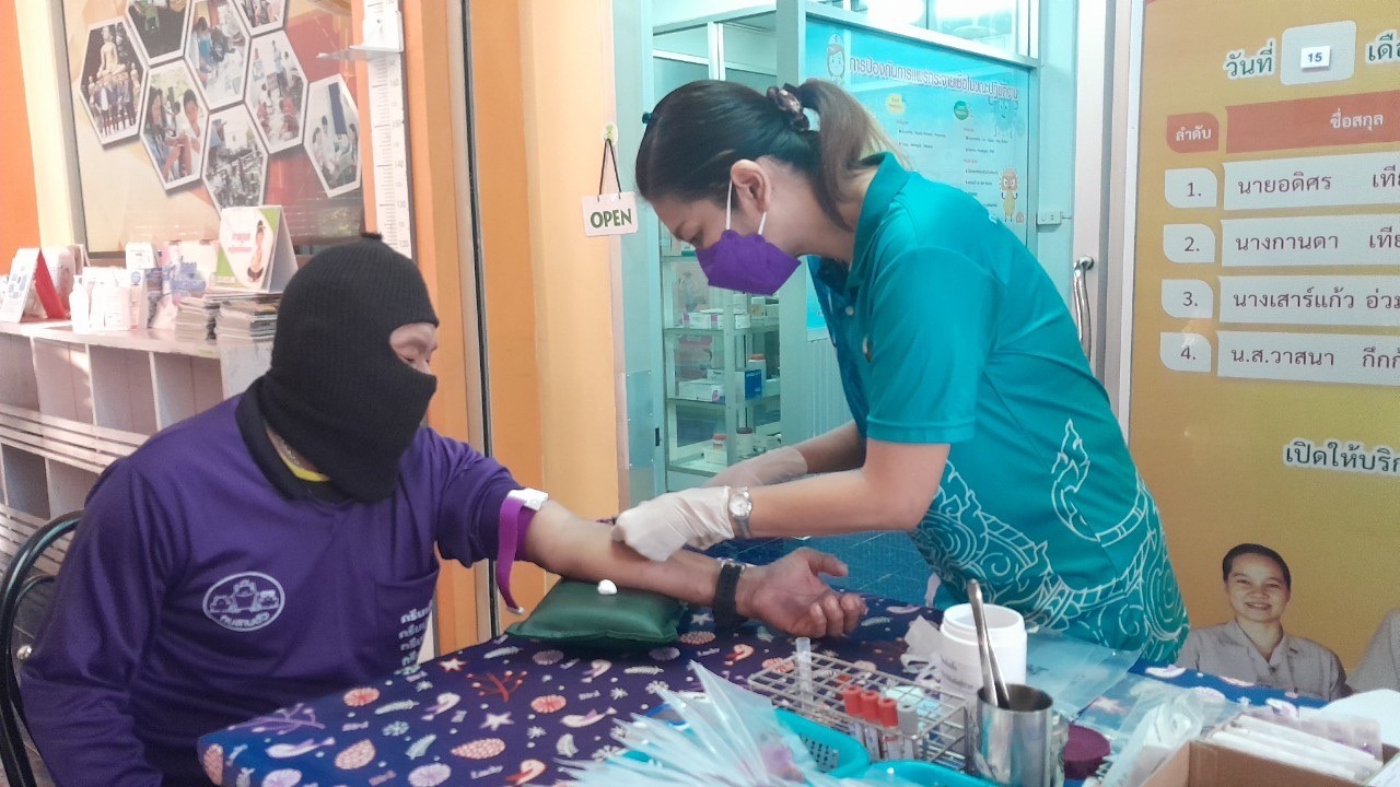 15/3/66 รพ.สต.บ้านสันป่าไร่ เจาะเลือด pt NCD กลุ่ม 3 (HT) และกลุ่มสงสัยป่วย DM รวม 32 ราย