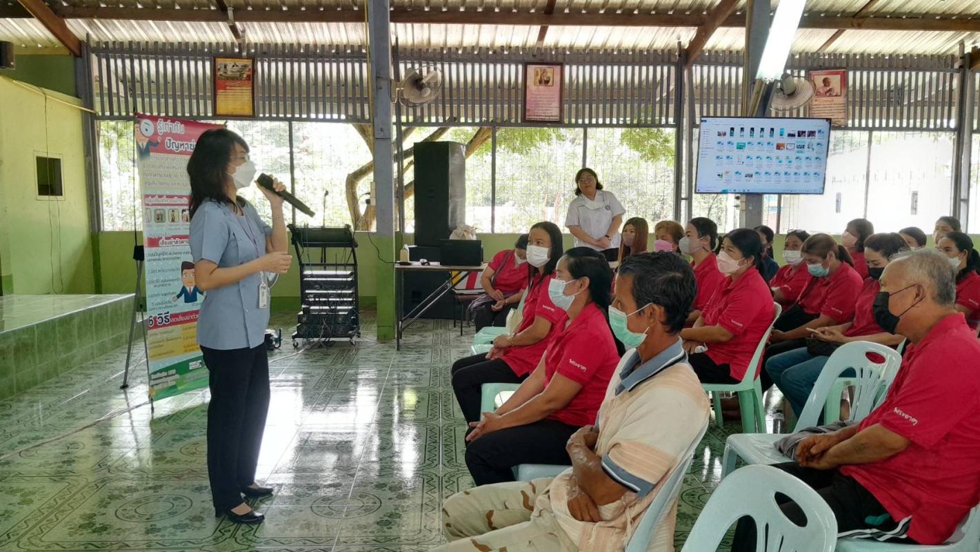 29/6/66 จนท.รพ.สต.บ้านสันป่าไร่ร่วมกับเครือข่ายคนต่อชีวิต จัดอบรมให้ความรู้แก่ผู้นำชุมชนและเครือข่ายในโครงการป้องกันและแก้ไขปัญหาการฆ่าตัวตายในกลุ่มผู้สูงอายุชาวเขาเผ่ากระเหรี่ยงพร้อมทั้งเยี่ยมบ้านกลุ่มเสี่ยงที่มีพฤติกรรมจะฆ่าตัวตาย