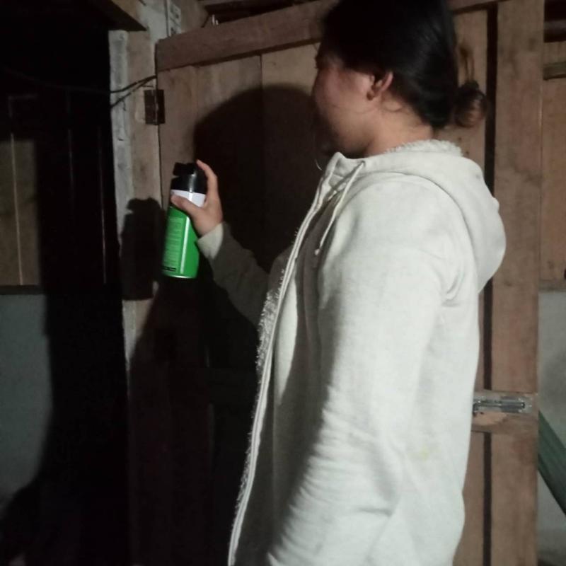 10/7/66 จนท.รพ.สต.บ้านสันป่าไร่ ร่วมกับอสม.ม.2บ้านตีนธาตุ ควบคุมโรคไข้เลือดออก รอบแรกเคส นส.ชนิดา เจนชลธี เคสผู้ป่วยอำเภอแม่สอดกลับมารักษาที่รพ.แม่ระมาด