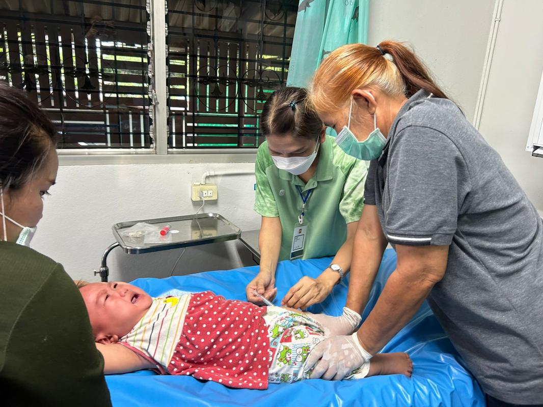 12/7/66 รพ.สต.บ้านสันป่าไร่ ให้บริการฉีดวัคซีนเด็กอายุ 0-5 ปี จำนวน 29 ราย และมีบริการเคลือบฟลูออไรด์/ให้ความรู้เรื่องการดูแลสุขภาพช่องปาก , การยืนยันตัวตน(Authentication) , เจาะเลือดตรวจความเข้มข้นของเลือด(Hct) , จ่ายยา Para syr/Ferrous syr