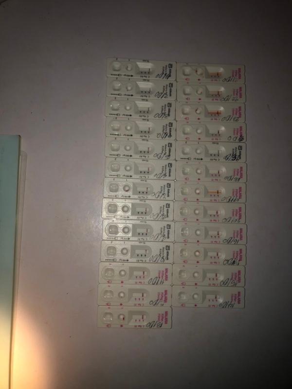 31766 จนท.รพ.สต.บ้านสันป่าไร่ร่วมกับจนท.MP บ้านบือละพอ รณรงค์เจาะเลือดเพื่อค้นหาผู้ป่วยโรคมาลาเรียพร้อมทั้งแจกมุ้งชุบน้ำยาที่ ม.7 บ้านพะนิกรี