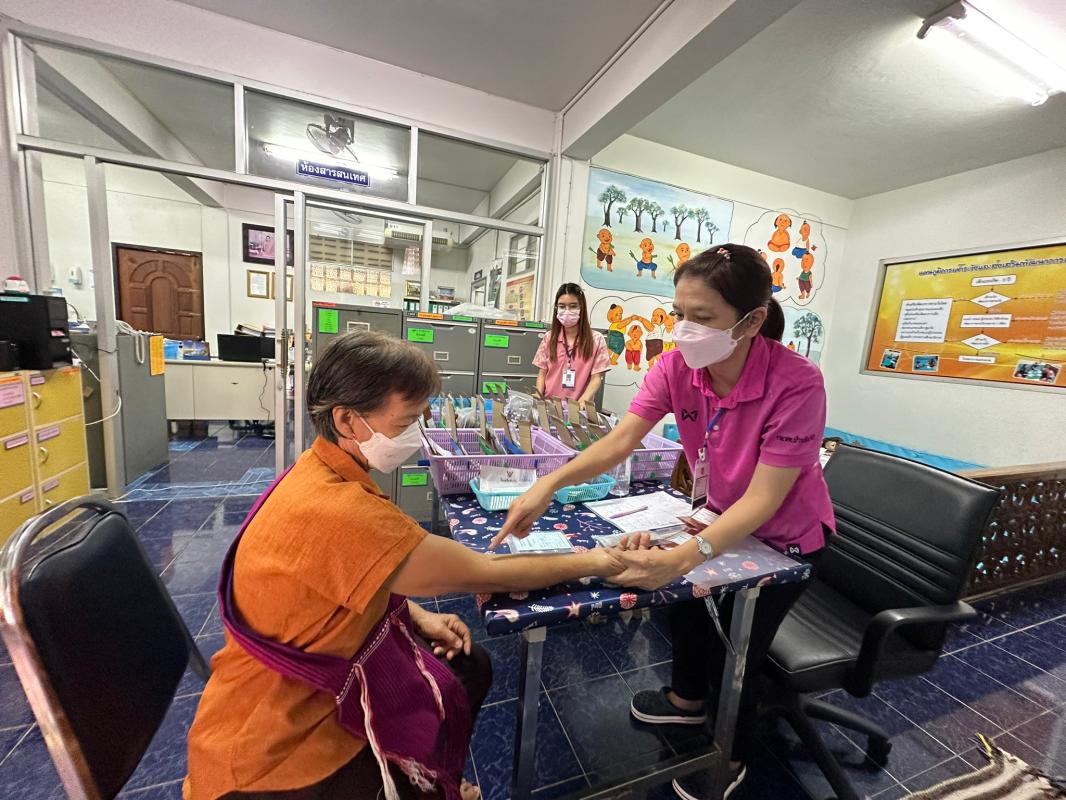 29/8/66 ช่วงบ่าย รพ.สต.บ้านสันป่าไร่ ให้บริการจ่ายยา pt NCD กลุ่ม 2 (HT) จำนวน 50 ราย