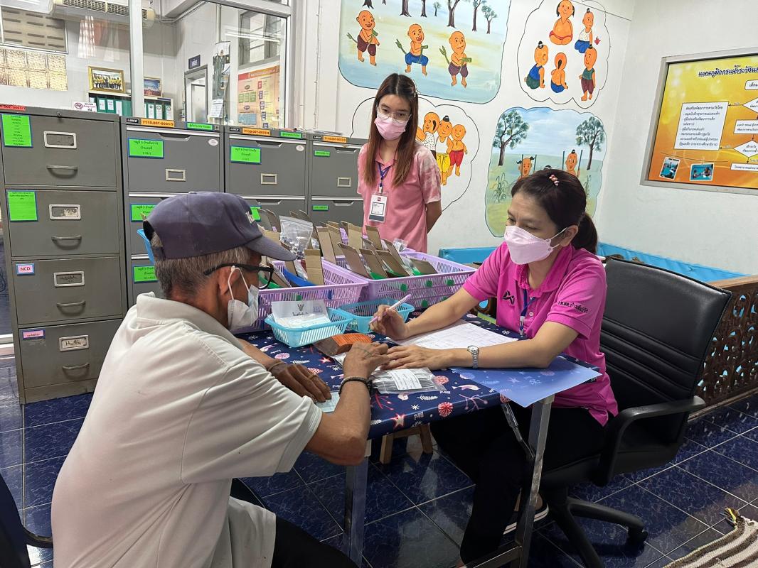 29/8/66 ช่วงบ่าย รพ.สต.บ้านสันป่าไร่ ให้บริการจ่ายยา pt NCD กลุ่ม 2 (HT) จำนวน 50 ราย