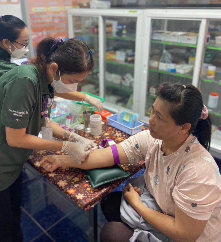 21-22 พ.ย.66 รพ.สต.บ้านสันป่าไร่ เจาะเลือดประจำปี( screening lab ), วัดความดันฯ , ตรวจสุขภาพ , ตรวจคลื่นไฟฟ้าหัวใจ(EKG) , ตรวจปัสสาวะ ผู้ป่วยโรคความดันโลหิตสูงที่รับยาที่ รพ.สต.บ้านสันป่าไร่ กลุ่ม 2 จำนวน 51 ราย