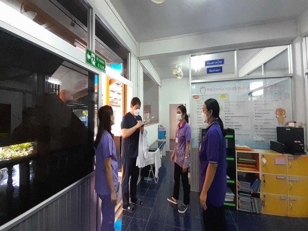 12/12/66 รพ.สต.บ้านสันป่าไร่ รับการประเมินหน่วยบริการเจาะเลือดเก็บตัวอย่างและนำส่งตัวอย่างนอกโรงพยาบาลเพื่อสนับสนุนโครงการลดความแออัดกระทรวงสาธารณสุข จากทีมเทคนิคการแพทย์ รพ.แม่ระมาด