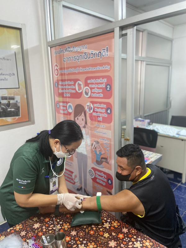 20/12/66 รพ.สต.บ้านสันป่าไร่ เจาะเลือดประจำปี(screening lab) ,ตรวจปัสสาวะ,ตรวจคลื่นไฟฟ้าหัวใจ(EKG),ยืนยันตัวตน(Authen) ผู้ป่วยโรคความดันโลหิตสูง กลุ่ม 3(วันที่2) จำนวน 29 ราย