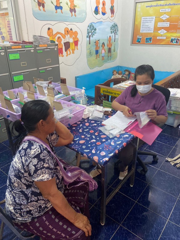 23/1/67 รพ.สต.บ้านสันป่าไร่ ร่วมกับ รพ.แม่ระมาด ให้บริการจ่ายยาผู้ป่วยโรคเบาหวานที่รับยาที่ รพ.สต.จำนวน 21 ราย ตรวจและแจ้งผลการตรวจเลือดโดยแพทย์,ทบทวนความเข้าใจการทานยาและนับจำนวนยาก่อนผู้ป่วยกลับบ้าน